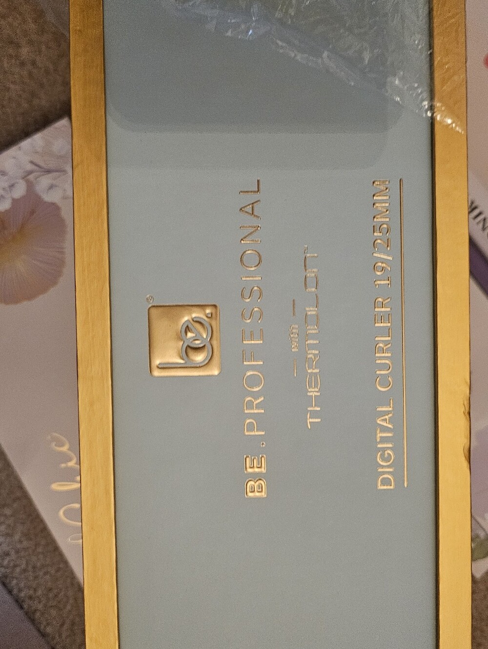 BE. Professional Digital Curler 19mm in Mint & Gold